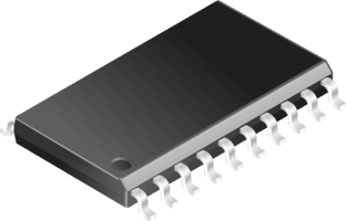 TEXAS INSTRUMENTS - SN74ACT374DW - 逻辑芯片 八路D型边沿触发器 20SOIC