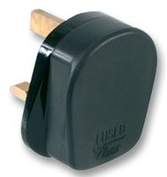 PRO ELEC - R9248-13ABK - 英式电源插头 13A 橡胶 黑色