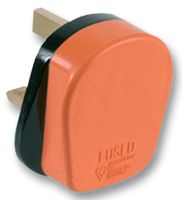 PRO ELEC - R9248-13AOR - 英式电源插头 13A 橡胶 橙色
