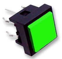 MULTICOMP - TS0A26 - 开关 按钮式 方形 SPST 绿色
