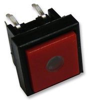 MULTICOMP - TS3A23 - 开关 按钮式 方形 SPST 红色